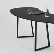 Lande Buggy Snake, Buggy Snake tafel, Lande Buggy Snake prijs, Buggy Snake kopen, gebogen vergadertafel, gebogen statafel, organische vergadertafel, statafel 110 cm, scrumtafel kantoor, stand up meeting tafel, hoge overlegtafel, lunchtafel kantoor, Lande tafel, Lande dealer Nederland, Lande offerte