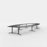 Lande Casus tonvormige vergadertafel zwart