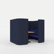 Lande Rondo Box Quattro, Lande Rondo focusplek, Rondo akoestische werkplek, Rondo Box, Rondo Lavoro, Rondo Uno, Rondo Suono, Rondo Divano, akoestische focusplek kantoor, concentratieplek kantoor, belplek kantoor, telefooncel zonder deur, akoestische werkplek open kantoor, meeting booth kantoor, Lande dealer Nederland, Lande offerte