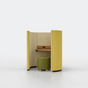 Lande Rondo Uno Piccolo, Lande Rondo focusplek, Rondo akoestische werkplek, Rondo Box, Rondo Lavoro, Rondo Uno, Rondo Suono, Rondo Divano, akoestische focusplek kantoor, concentratieplek kantoor, belplek kantoor, telefooncel zonder deur, akoestische werkplek open kantoor, meeting booth kantoor, Lande dealer Nederland, Lande offerte