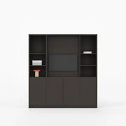 Lande Array hoge kast met deuren en open L66 Volcanic Black