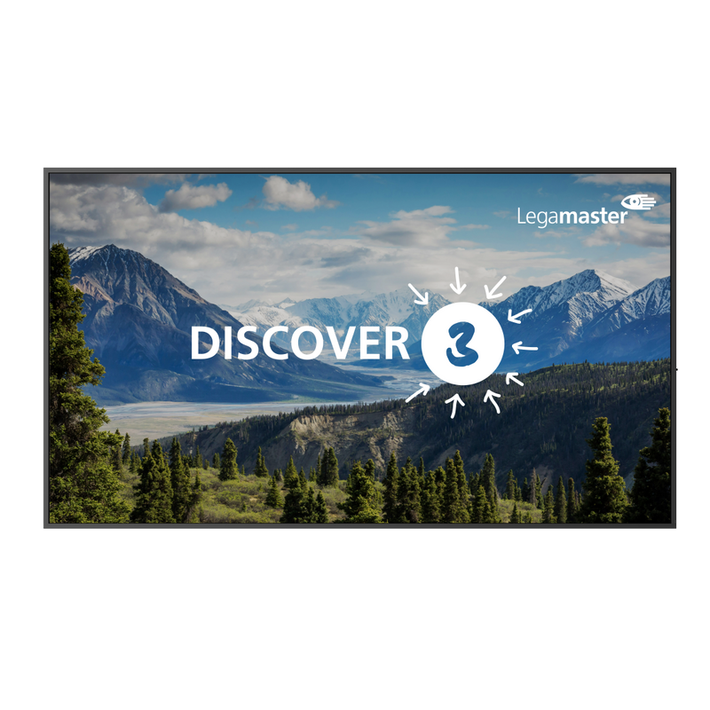 Presentatie Display Legamaster Discover 3 van 43" tot 98"