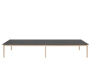 Linear-system-table-config-2-black-laminate-oak-Muuto-5000x3750-hi-res - KANTOORMEUBELS.ONLINE