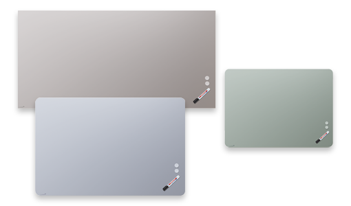 MATTE glasborden van Legamaster in trendy kleuren - KANTOORMEUBELS.ONLINE