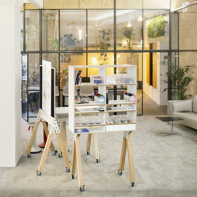 Opbergsysteem TEAMSHELF - WHAT IF WE FLY