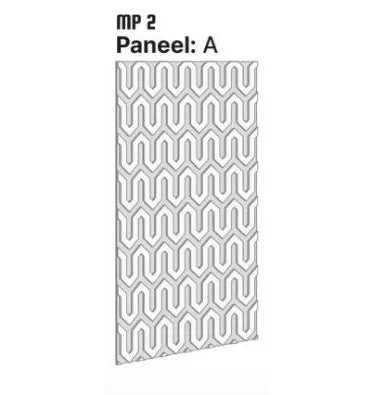Akoestisch PET-vilt paneel motief 8 patronen / 48 kleuren