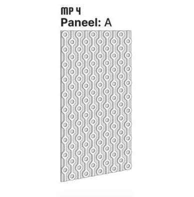 Akoestisch PET-vilt paneel motief 8 patronen / 48 kleuren