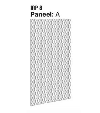 Akoestisch PET-vilt paneel motief 8 patronen / 48 kleuren