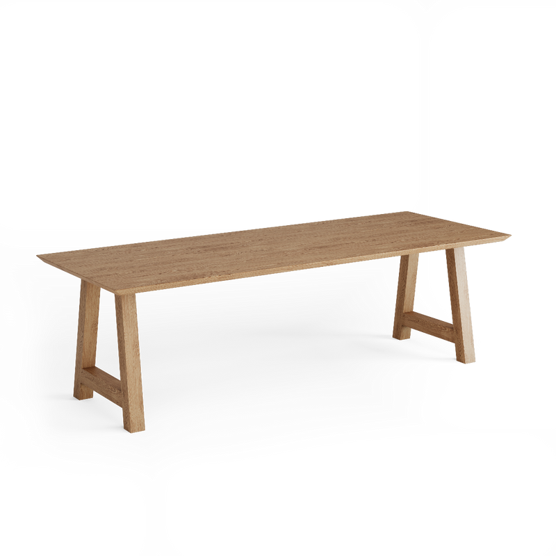 Tafel recht Arvid / massief eikenhout