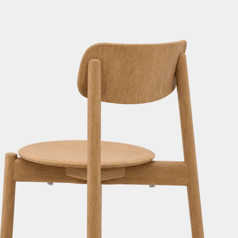 Lande Modi Wood stoel in Naturel gezien vanaf de achterzijde, Modi Wood stoel, Lande dealer