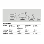 specificaties Artifort Mushroom 