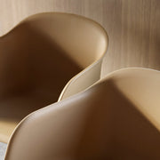 Fiber armchair ochre
