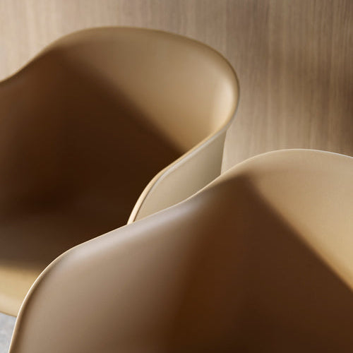 Fiber armchair ochre