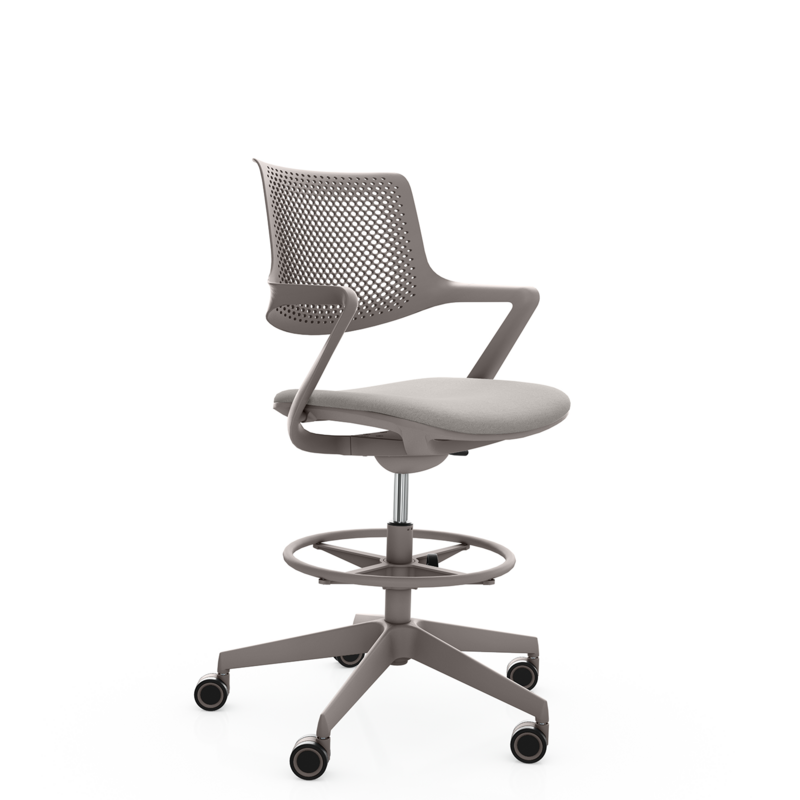Loketstoel PC-V14 Pro / Taupe - KANTOORMEUBELS.ONLINE