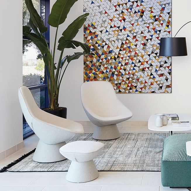 Artifort, Artifort Pala, Pala fauteuil, Luca Nichetto, Artifort fauteuil, design fauteuil, lounge fauteuil, draaibare fauteuil, gestoffeerde fauteuil, volledig gestoffeerde fauteuil, Pala draaibaar, Pala vast, Pala Giro, Pala P, Pala T, duo stoffering, leren bies, kantoorfauteuil, hospitality fauteuil, projectfauteuil, Dutch Design, kantoorinrichting, projectinrichting