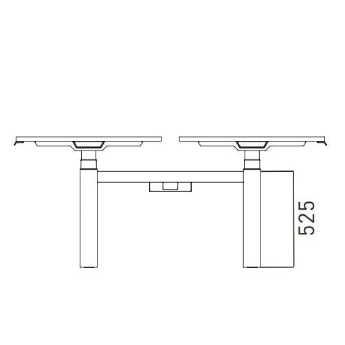Duo bureau elektrisch zit-sta Palmberg PiD  / ACTIE