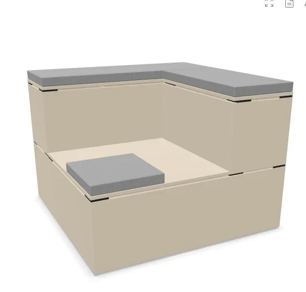 WINEA ELEMENTS tribune – modulair zitsysteem / D120cm