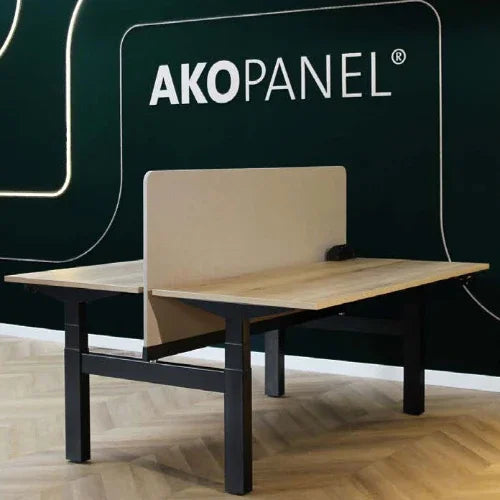 Bureauscherm duo werkplek Akopanel
