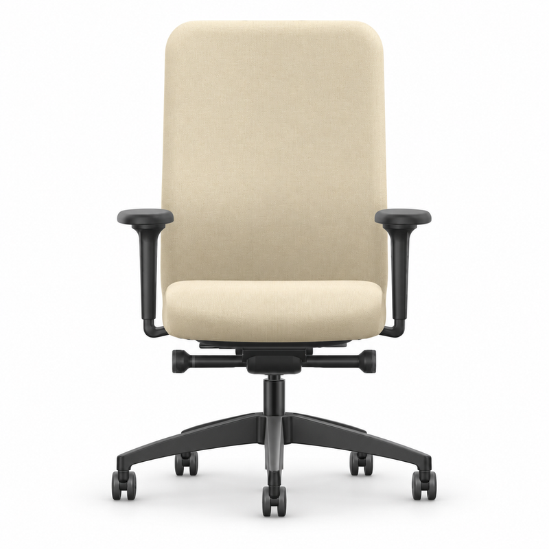 Se7en bureaustoel Iris LX134 beige - KANTOORMEUBELS.ONLINE