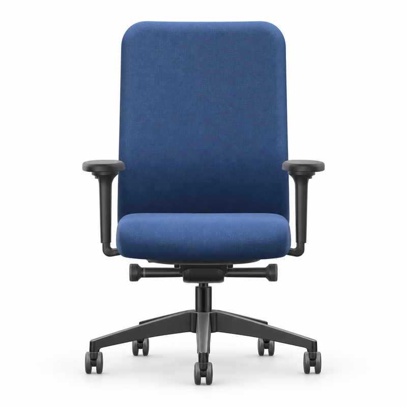 Se7en bureaustoel Iris LX134 blauw - KANTOORMEUBELS.ONLINE
