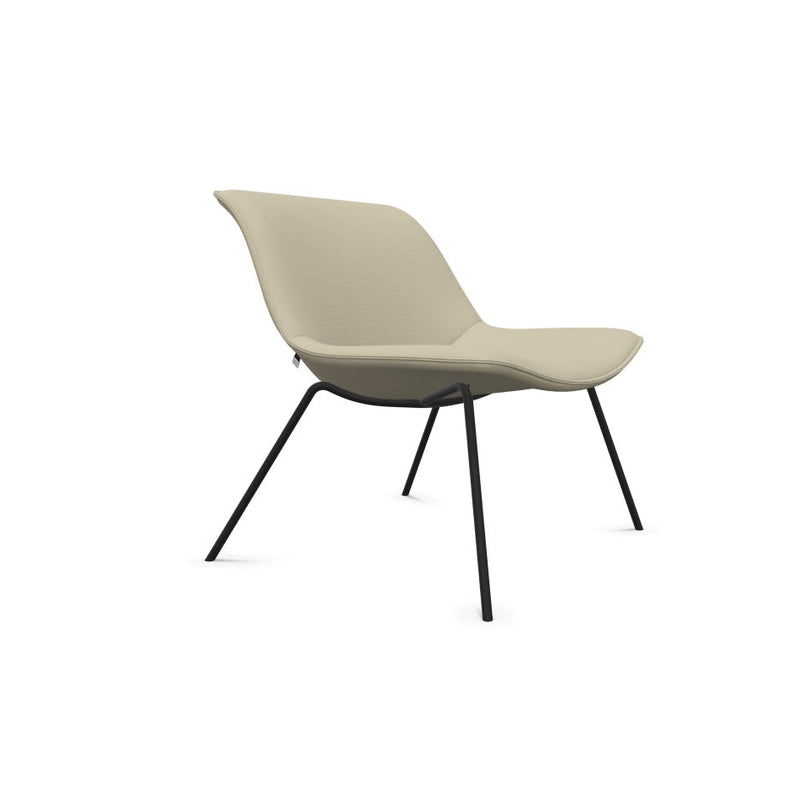 Fauteuil Shuffle Lounge / Interstuhl / geheel gestoffeerd in Yoredale