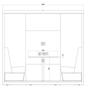 VOX-LARGE-4-PERSONEN-zijaanzicht1200X1200 - KANTOORMEUBELS.ONLINE