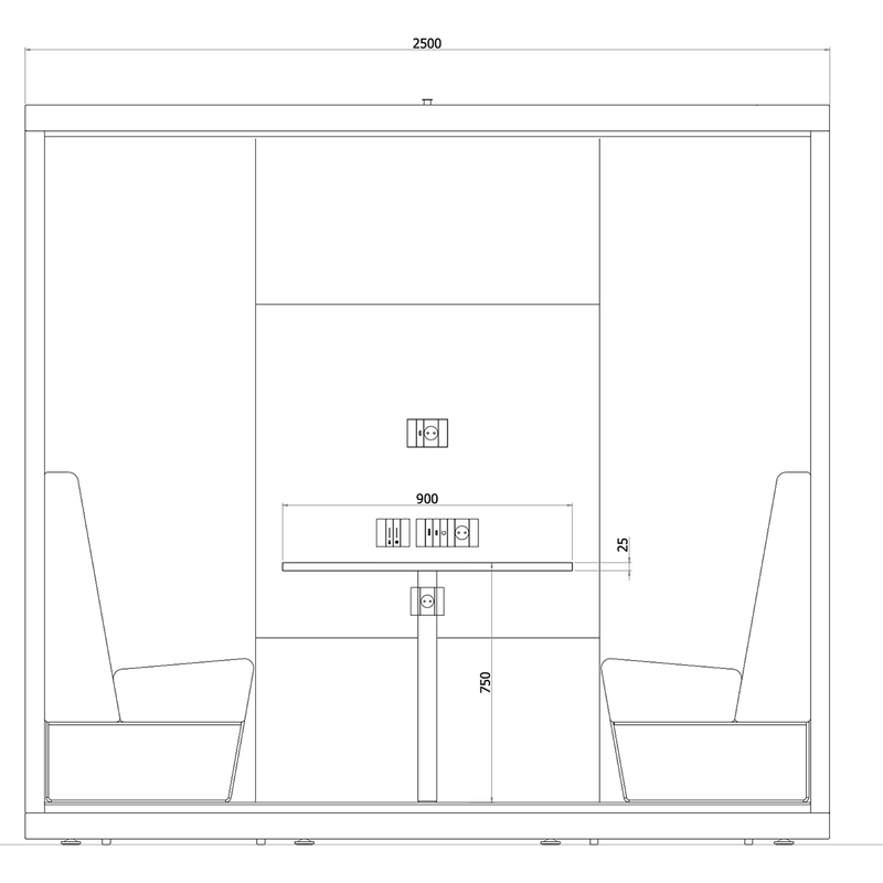 VOX-LARGE-4-PERSONEN-zijaanzicht_1200X1200_54dbbf10-bd51-412a-8dd4-815891efaa33 - KANTOORMEUBELS.ONLINE