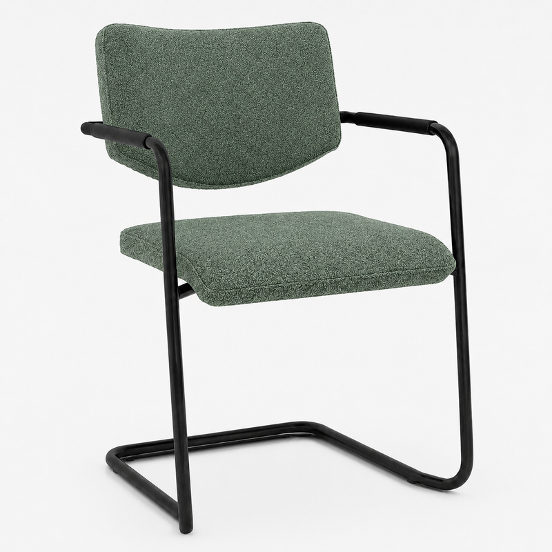 Stoel Alfa sledemodel met lage rug | Voorraadmodel
