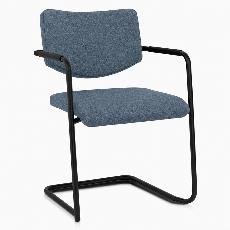 Stoel Alfa sledemodel met lage rug | Voorraadmodel