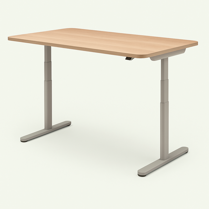 Voortman Halo Solo bureau met zijdegrijs frame