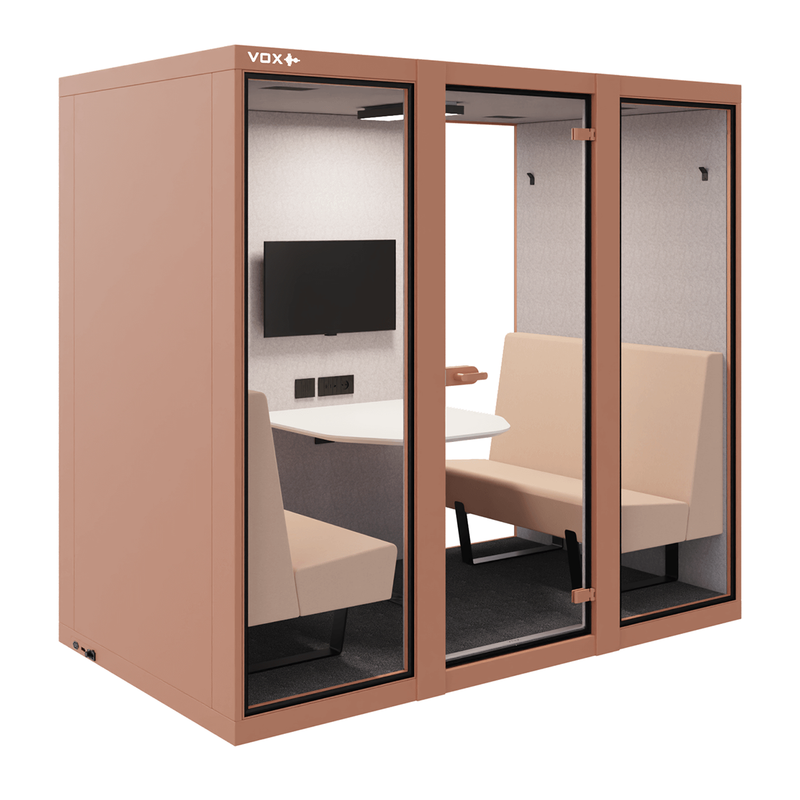 VOX-pod Large RAL3012 linker zijaanzicht