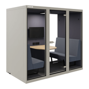 VOX-pod Large RAL7044 linker zijaanzicht