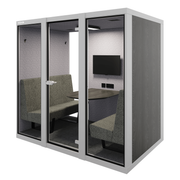 VOX-pod Large 4-personen RAL9006 rechter zijaanzicht
