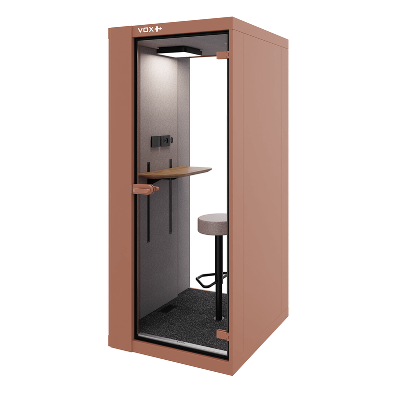 Vox-pod-small-RAL3012-rechter-zijaanzicht-11200X1200 - KANTOORMEUBELS.ONLINE