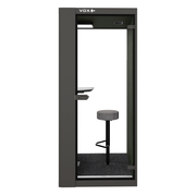 Vox-pod-small-RAL7022-vooraanzicht-11200X1200 - KANTOORMEUBELS.ONLINE