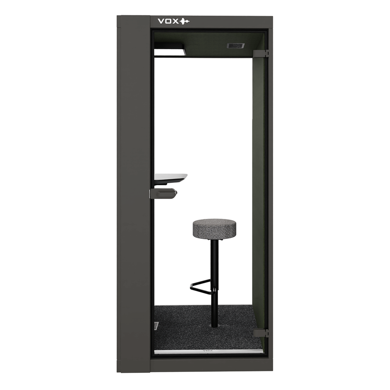 Vox-pod-small-RAL7022-vooraanzicht-11200X1200 - KANTOORMEUBELS.ONLINE