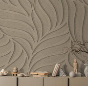 Akoestische wandbekleding met bladmotief - Tacito NatuReson NR5