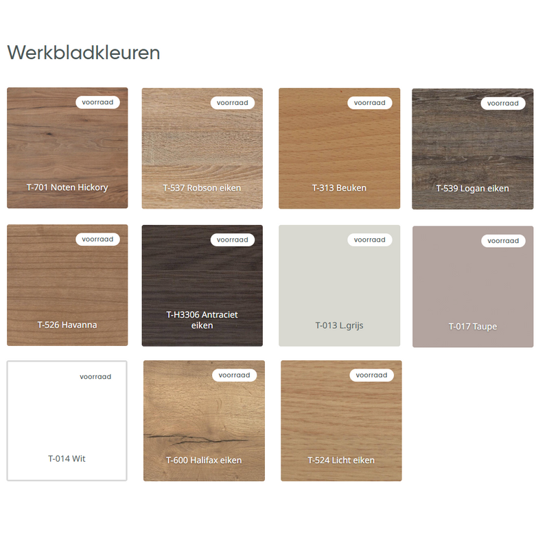 werkbladkleuren bureau XF3