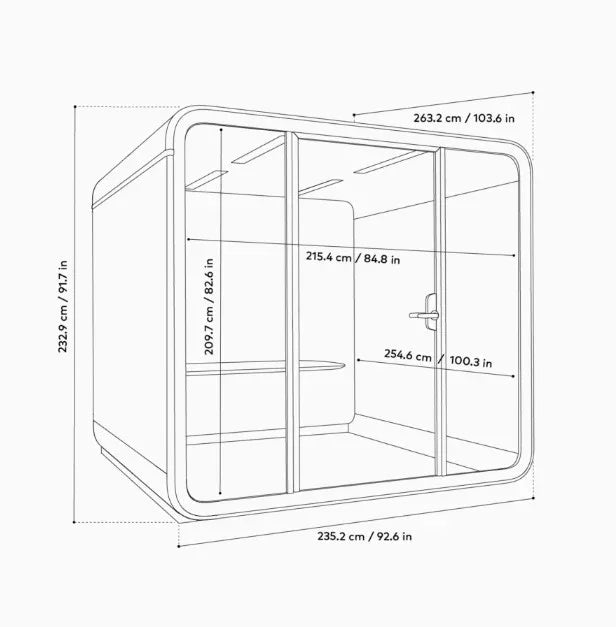 afmetingen Framery Six