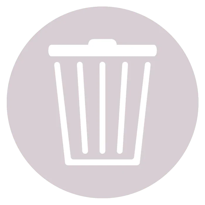 Afvalbak pictogram sticker voor afvalscheiding op kantoor meubels online