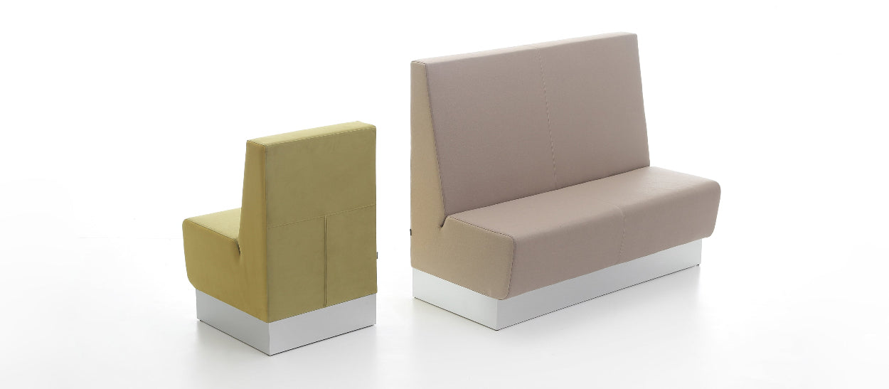 Wandbank of treinbank Aura / in vele kleuren en formaten