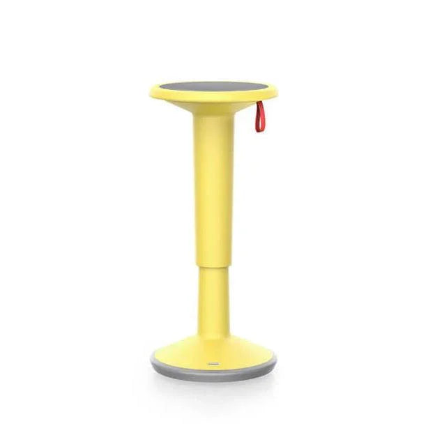 Gele Interstuhl UPis1 balanskruk voor kantoor, modern ergonomisch kantoormeubilair