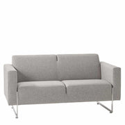 Moderne grijze design kantoorbank Artifort Mare met metalen poten, kantoormeubilair