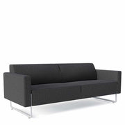 Donkergrijze design bank Artifort Mare met metalen poten, moderne kantoormeubels online