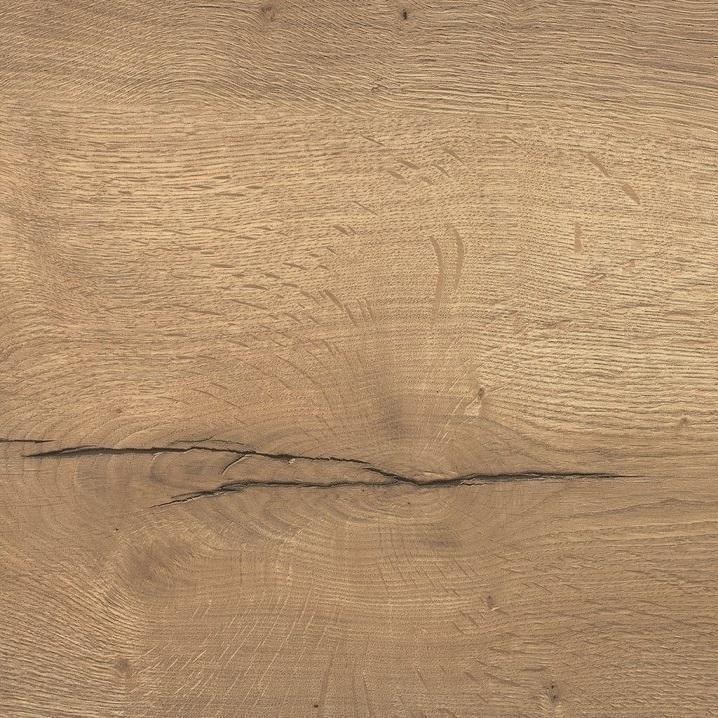 Eikenhout tafelblad met natuurlijke noesten, detail voor bijzettafel kantoormeubelen online
