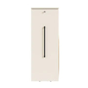 Witte kantoorkast, apothekerskast Orga Plus, met zwart handvat, modern design, ideaal voor kantoorinrichting