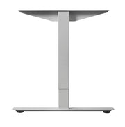 T-poot onderstel in de kleur aluminium, hoogte instelbaar bureau, modern design, kantoormeubilair - KANTOORMEUBELS.ONLINE