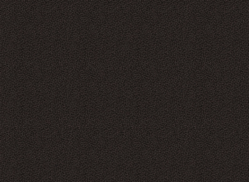 Donkerbruine bureaustoelstof met grove textuur, geschikt voor kantoormeubilair.