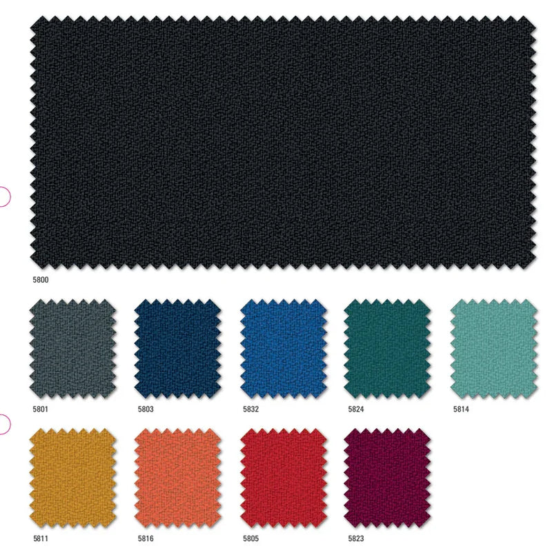 Stalenkaart met bureaustoelstoffering in tien kleuren voor kantoormeubels online