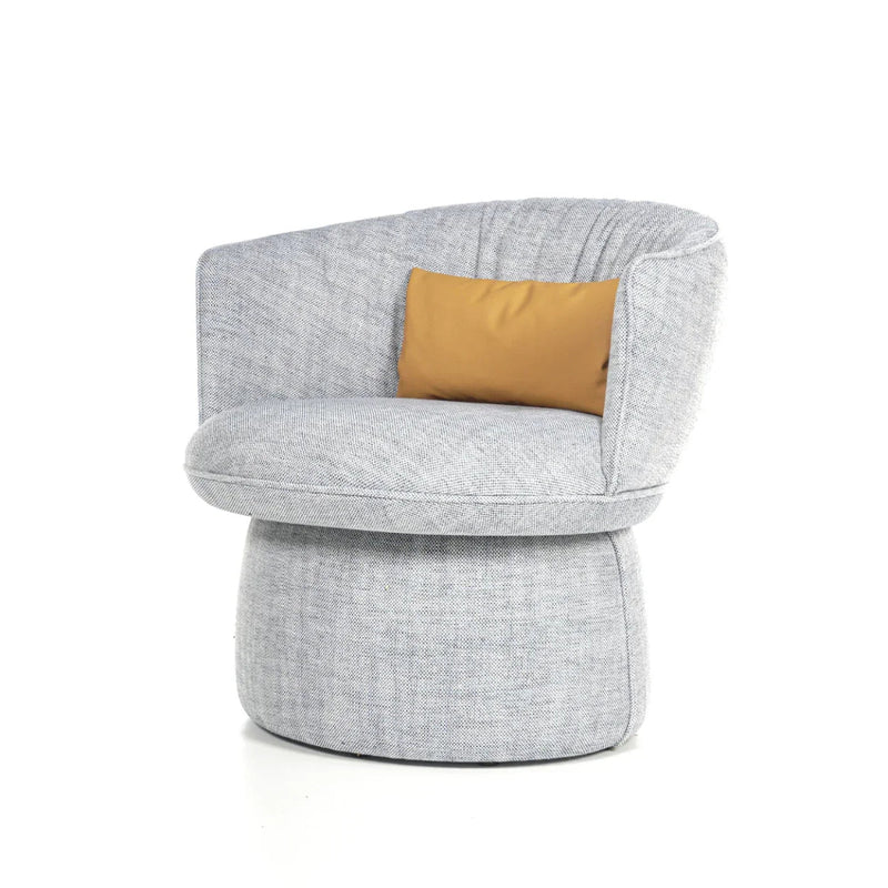 Moderne grijze design fauteuil Deberenn Bussola, voor kantoor of thuiswerkplek